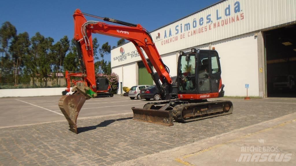 Kubota KX 080-4 Väikeekskavaatorid 7t-12t