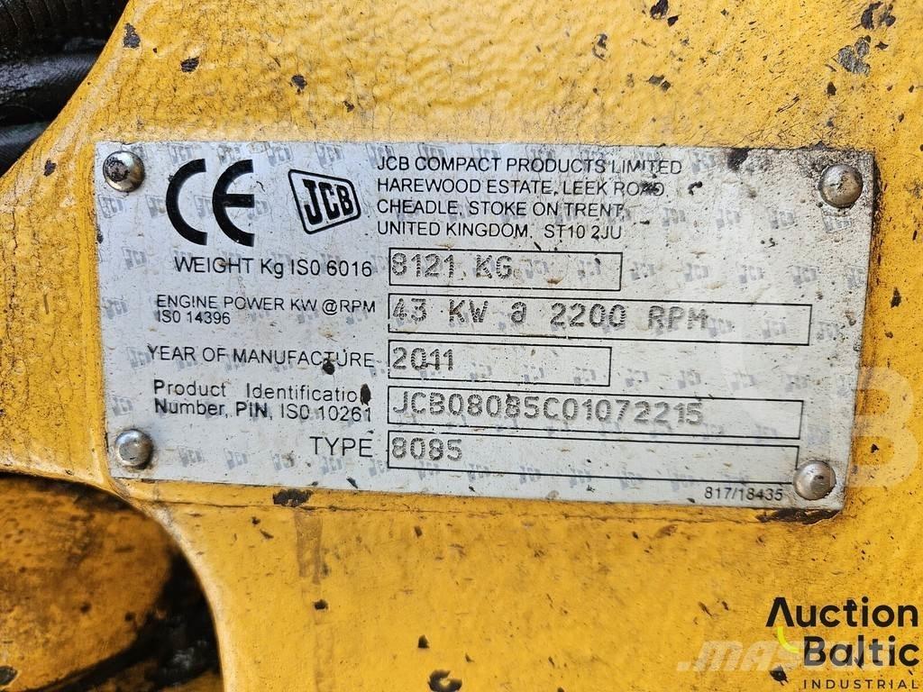 JCB 8085 Väikeekskavaatorid 7t-12t