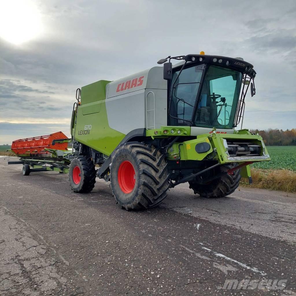 CLAAS Lexion 670 Teraviljakombainid