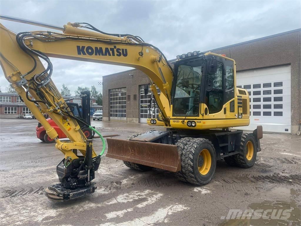 Komatsu PW148-10 Ratasekskavaatorid