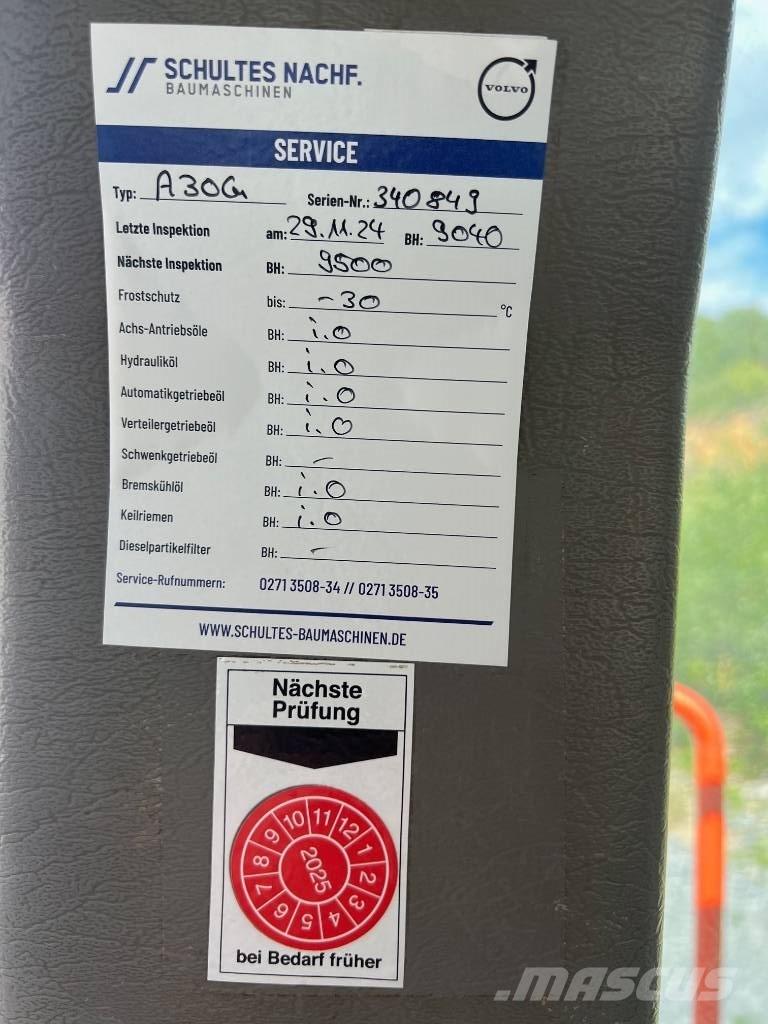 Volvo A 30 G Liigendraamiga pinnaseveokid