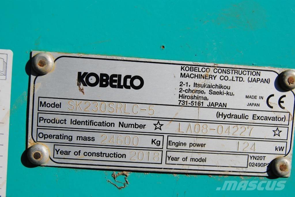 Kobelco SK230SRLC-5 Roomikekskavaatorid