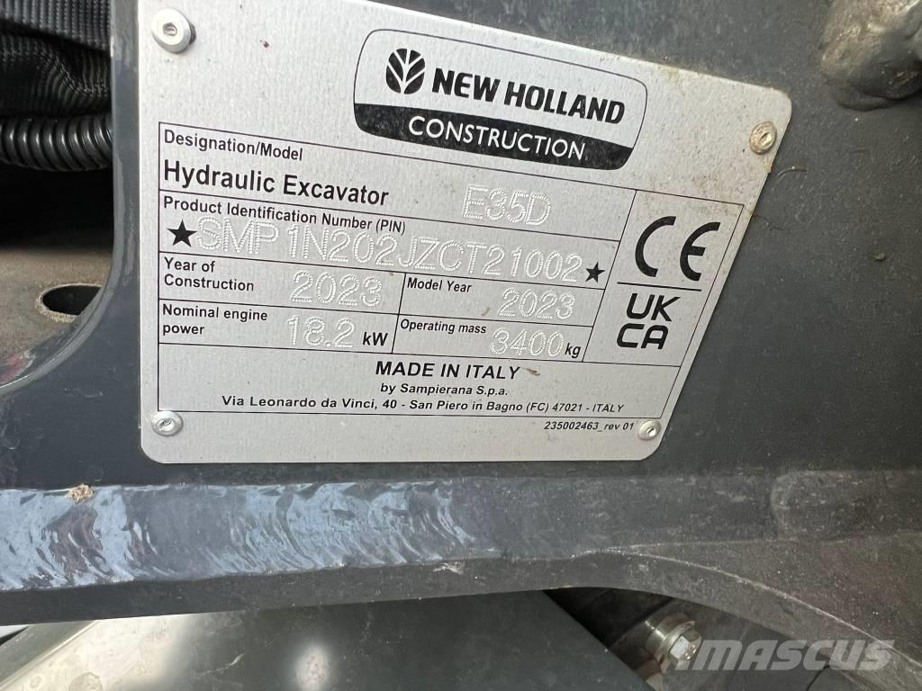 New Holland E 35 D Miniekskavaatorid < 7 t
