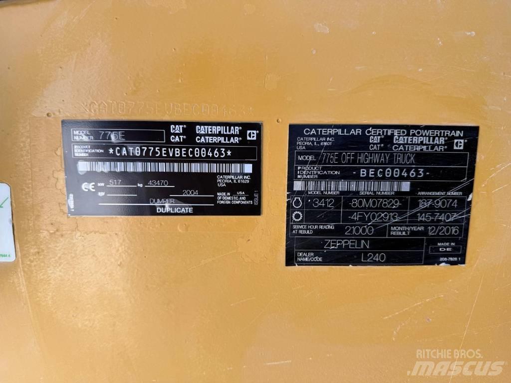 CAT 775 E Karjääriveokid