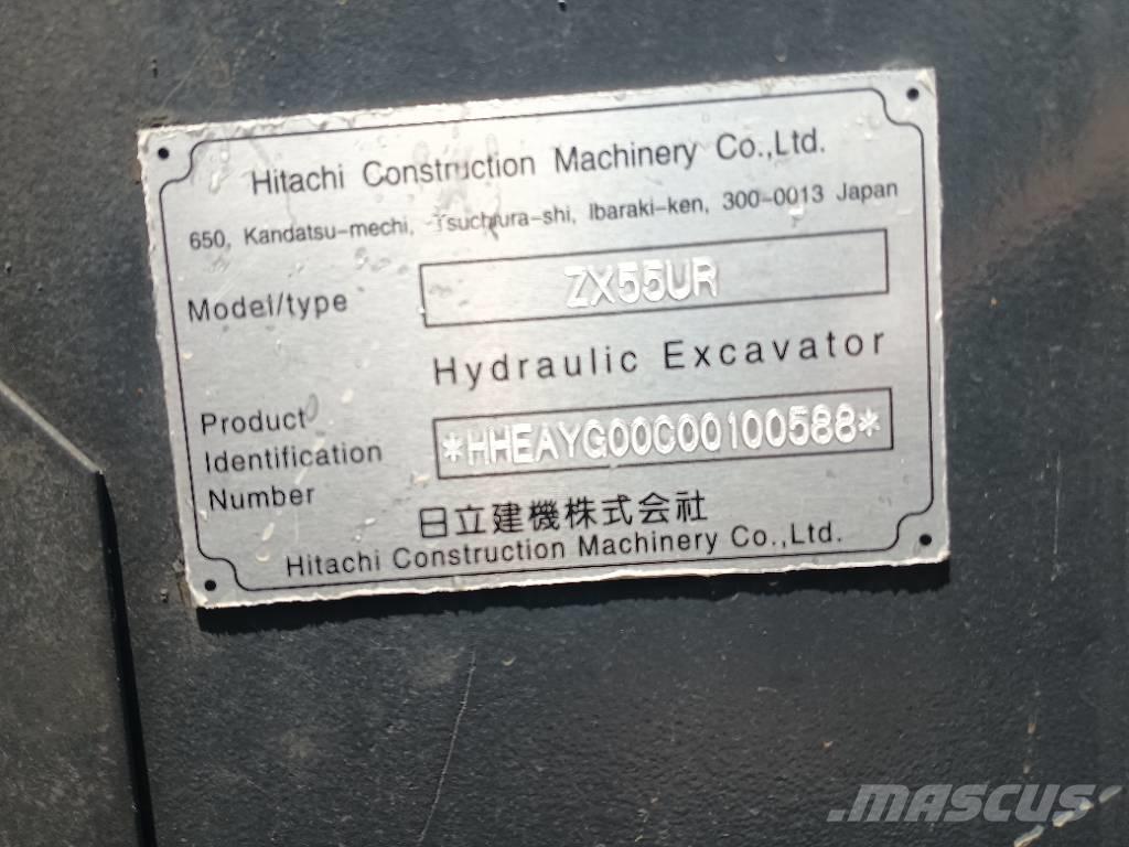 Hitachi 55 Miniekskavaatorid < 7 t