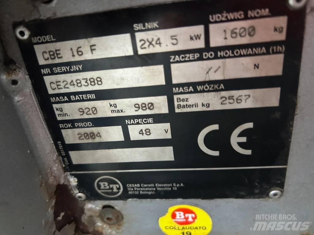 BT CBE 16 F Elektritõstukid