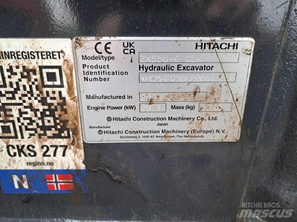 Hitachi ZX55US-6 CLR Miniekskavaatorid < 7 t