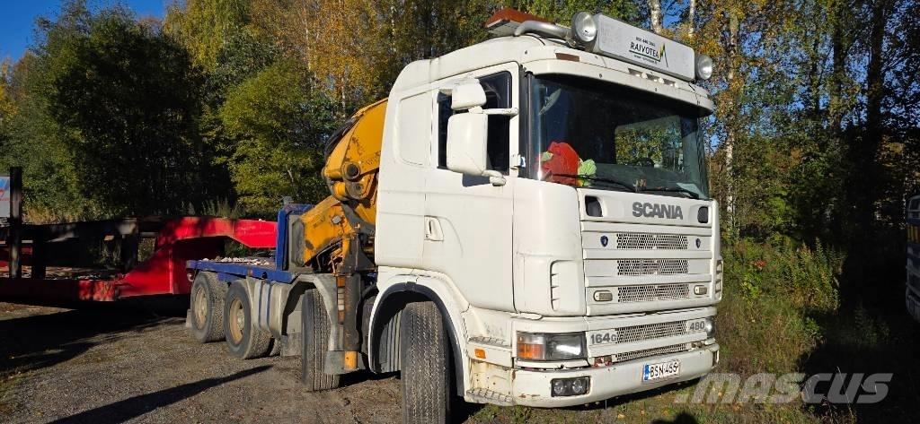 Scania R 144 G Kraanaga veokid