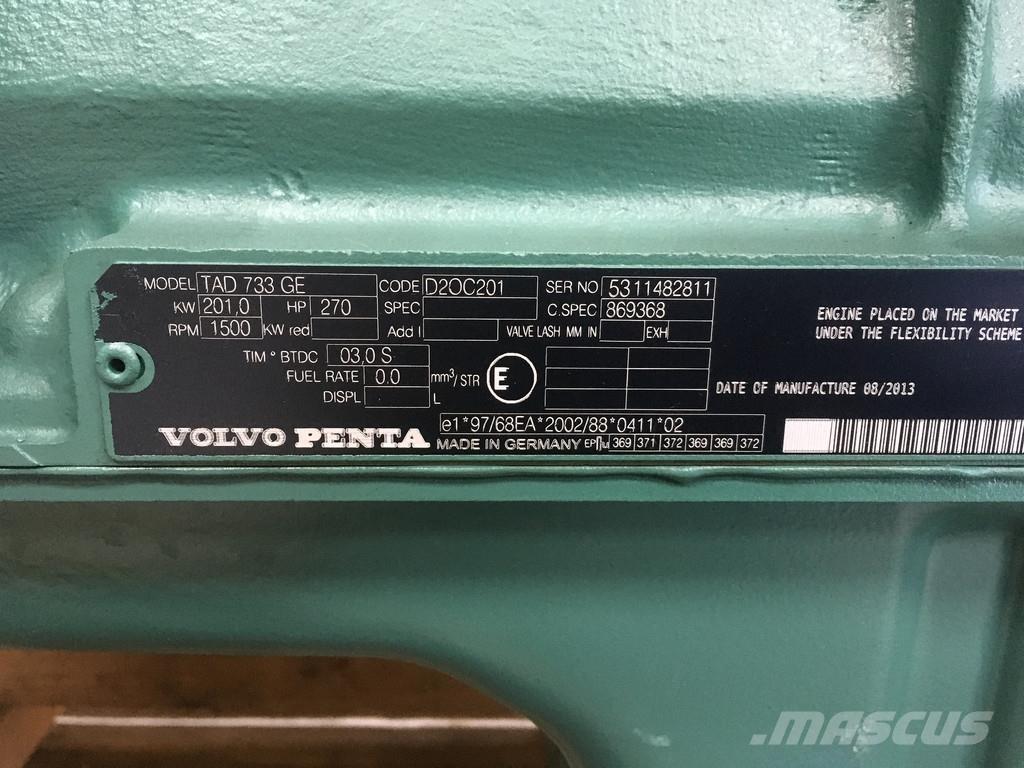 Volvo TAD733GE NEW Mootorid