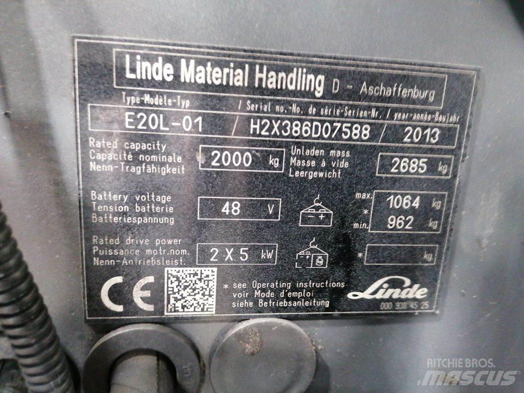 Linde E20L-01 Elektritõstukid