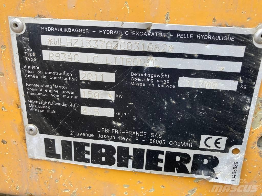 Liebherr R 934 C Roomikekskavaatorid