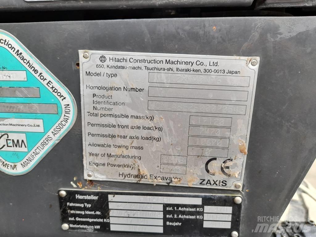 Hitachi ZX 140 W-6 Ratasekskavaatorid