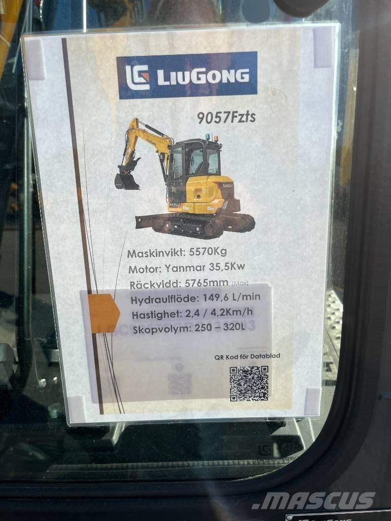 LiuGong 9057 FZTS Miniekskavaatorid < 7 t