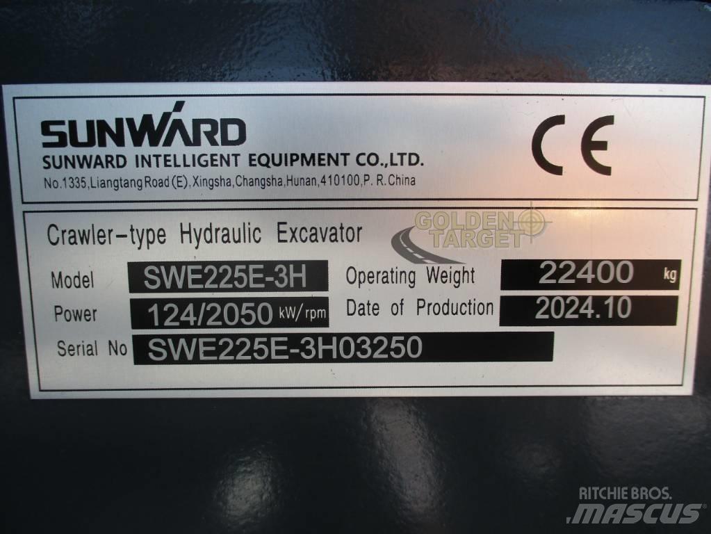 Sunward SWE 225E-3H Roomikekskavaatorid