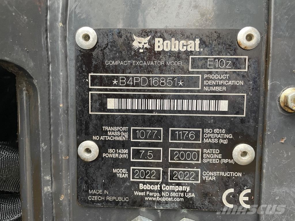 Bobcat E 10z Miniekskavaatorid < 7 t