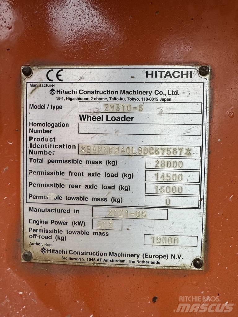 Hitachi ZW 310-6 Rataslaadurid