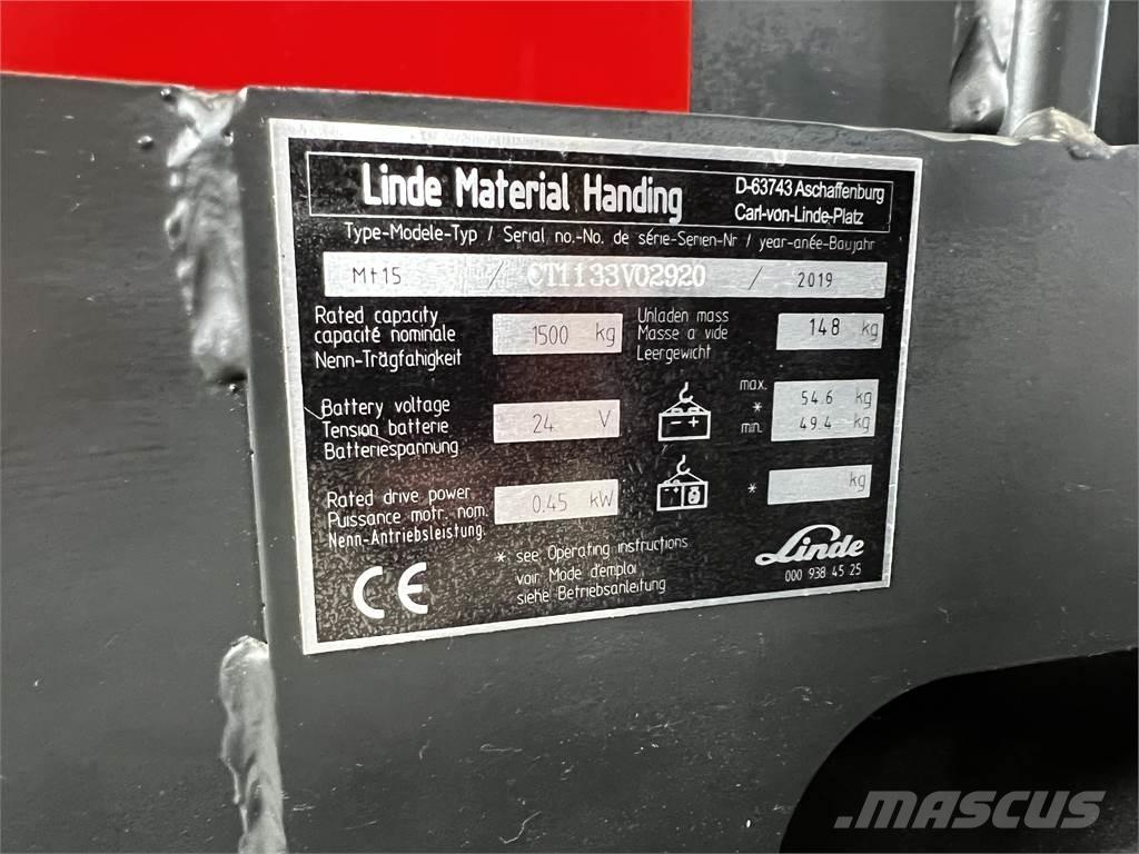 Linde MT15 Järelkäidavad virnastajad