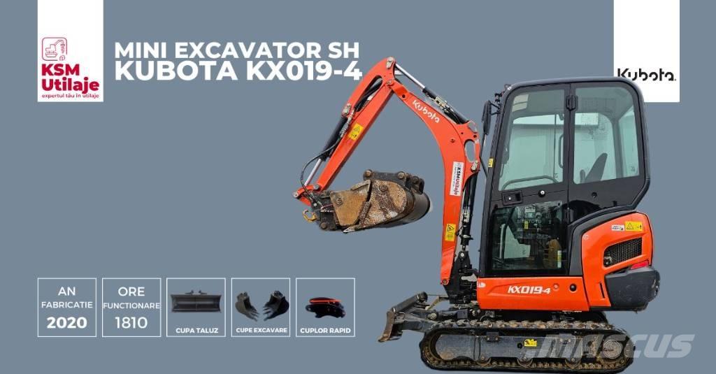 Kubota KX 019-4 Miniekskavaatorid < 7 t