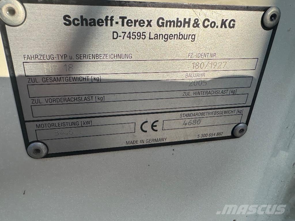 Terex HR 18 Miniekskavaatorid < 7 t