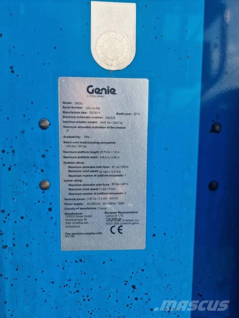 Genie GR 26 J Vertikaalsed mast tõstukid