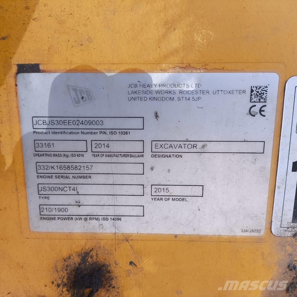 JCB JS 300 Roomikekskavaatorid