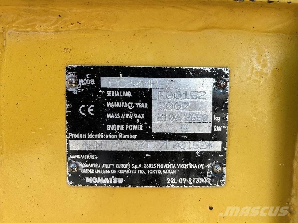 Komatsu PC20MR-2 Miniekskavaatorid < 7 t