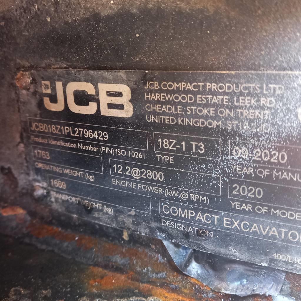 JCB 18 Z-1 Miniekskavaatorid < 7 t