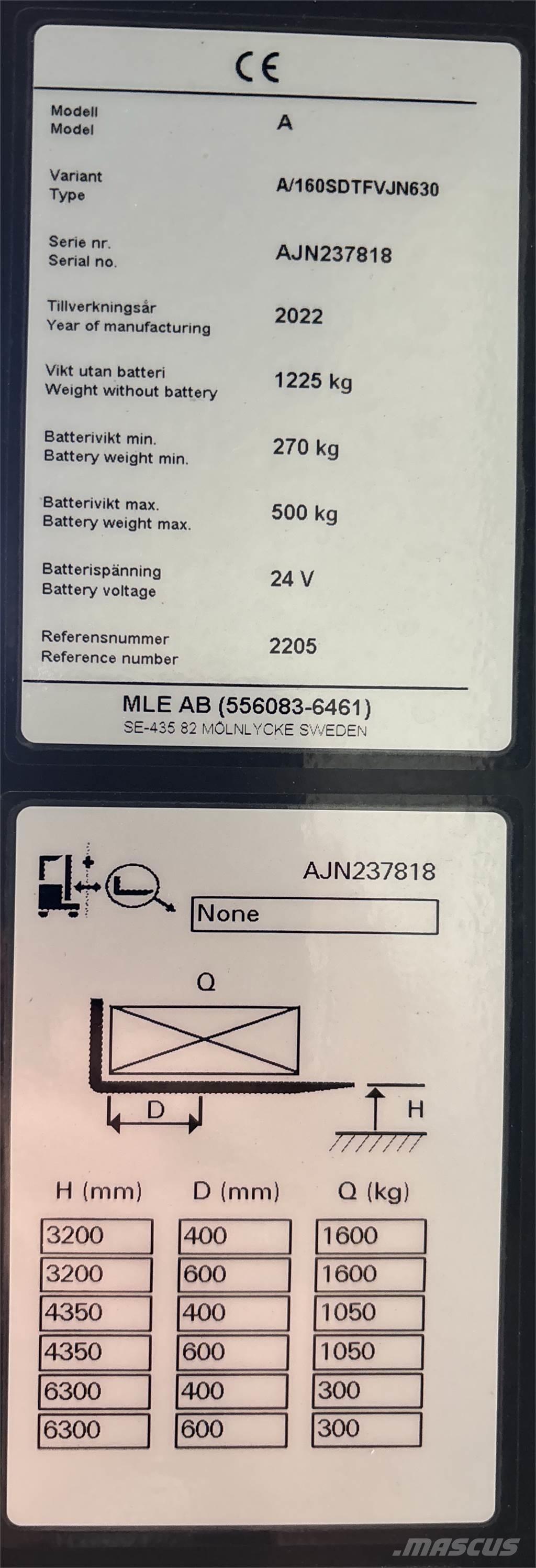 Atlet A160 Platvormiga virnastajad