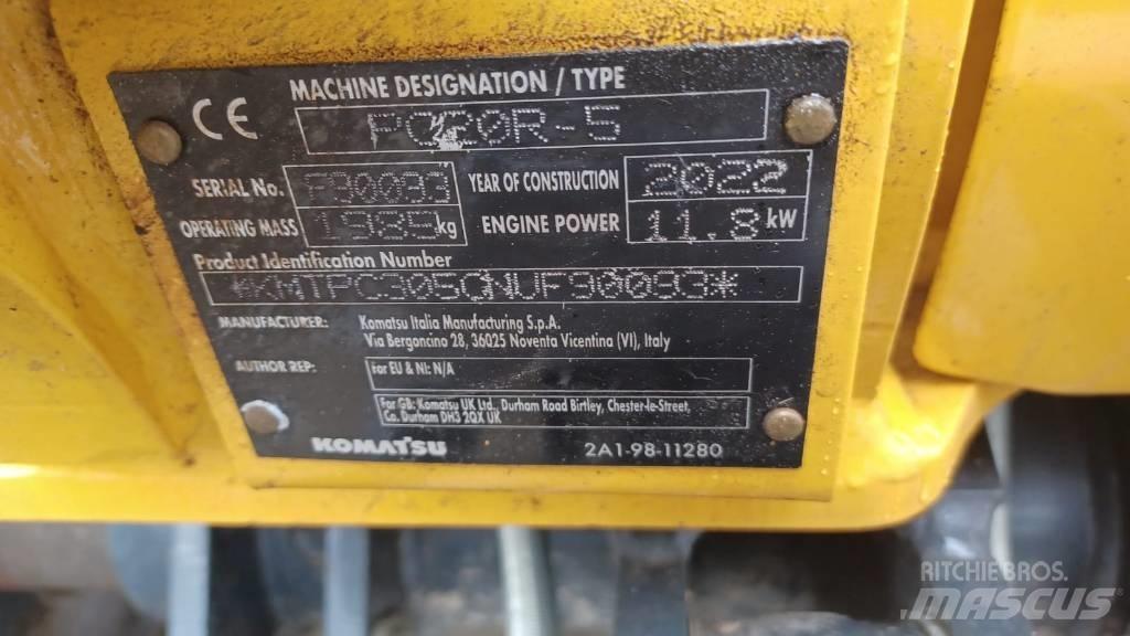 Komatsu PC 20 MR-5 Miniekskavaatorid < 7 t