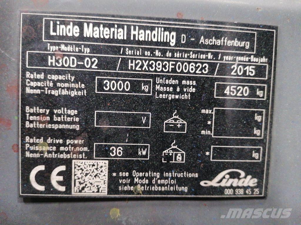 Linde H30D-02 Diiseltõstukid