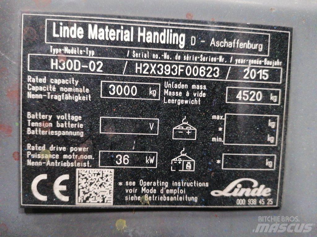 Linde H30D-02 Diiseltõstukid