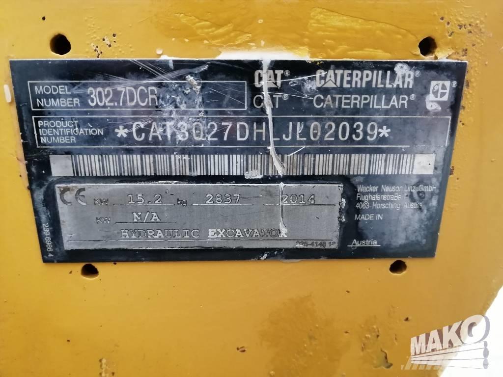 CAT 302.7 D CR Miniekskavaatorid < 7 t