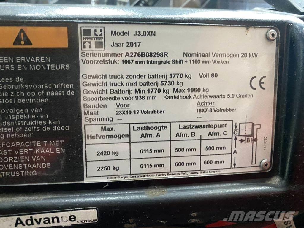 Hyster J3.0XN Elektritõstukid