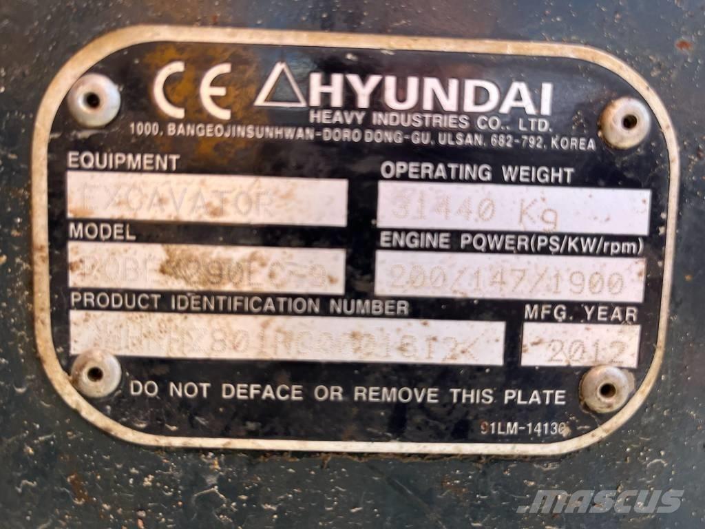 Hyundai Robex 290-9 Roomikekskavaatorid