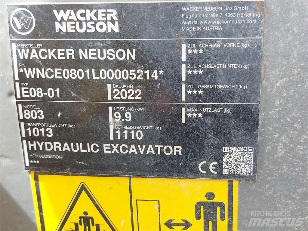 Wacker Neuson 803 Roomikekskavaatorid