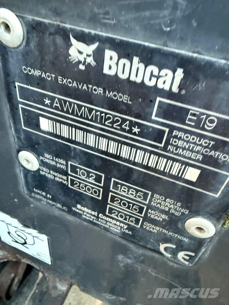 Bobcat E 19 Miniekskavaatorid < 7 t
