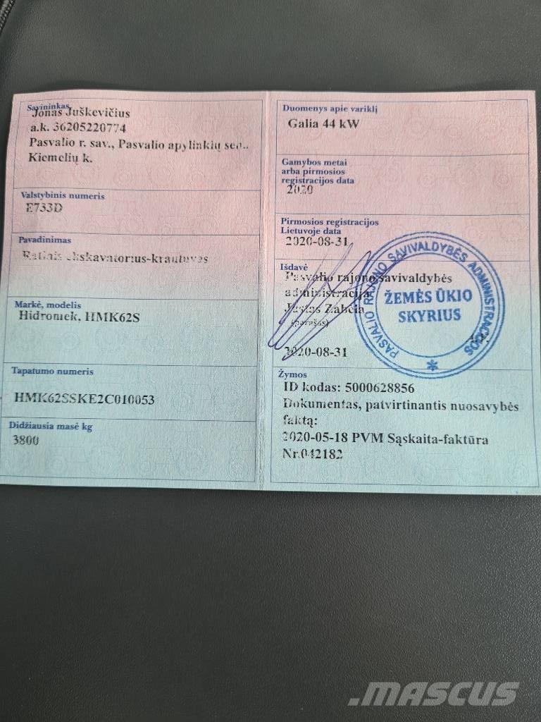 Hidromek HMK 62 SS Ekskavaatorlaadurid