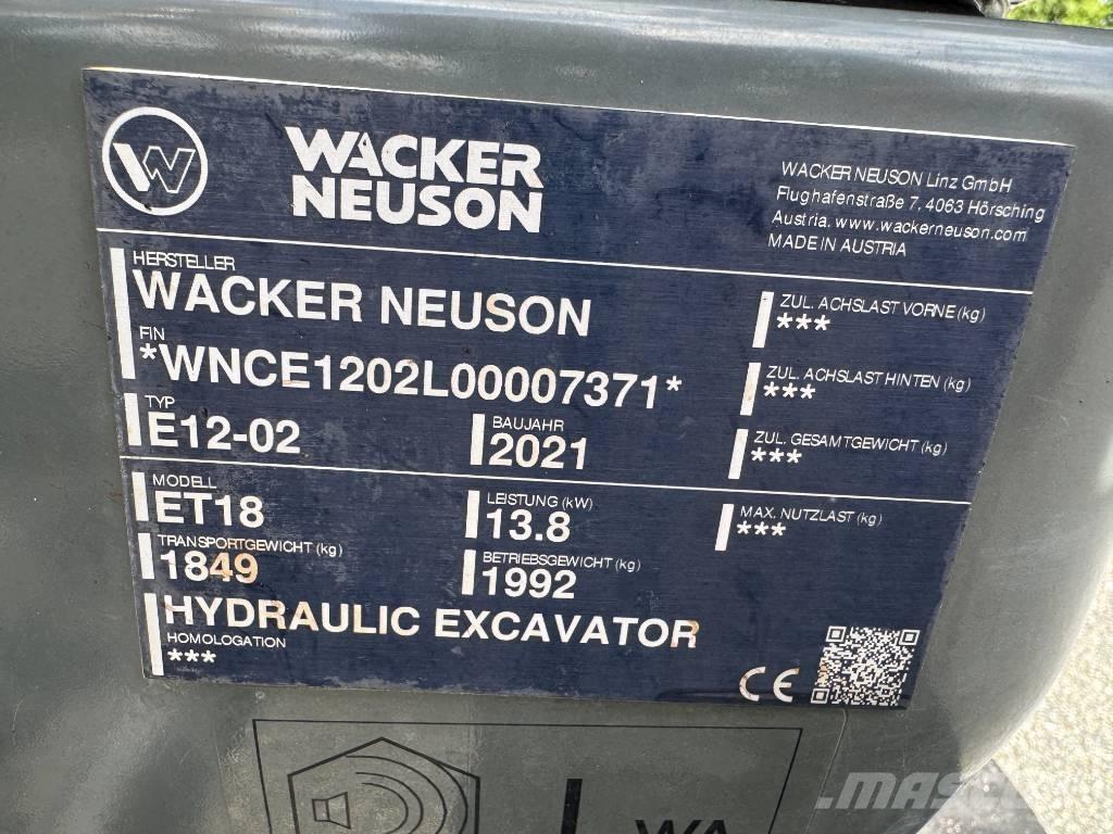 Wacker Neuson ET18 Roomikekskavaatorid