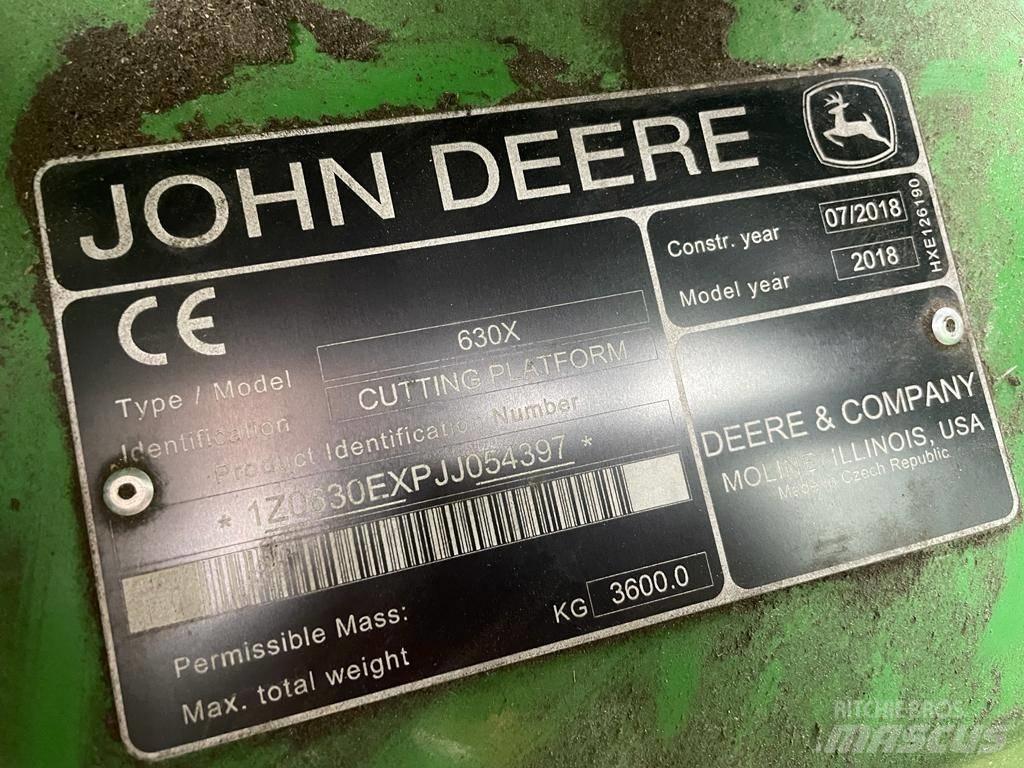 John Deere 630x Lisavarustus ja komponendid