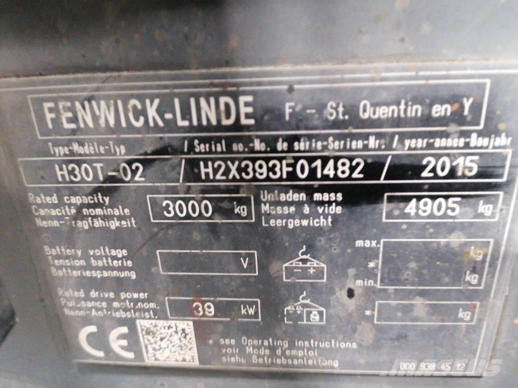 Linde H30T-02 Gaasitõstukid