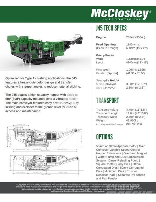 McCloskey J45 Purustid