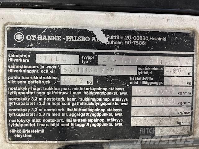 Still EFG1,5 / 6011 Elektritõstukid