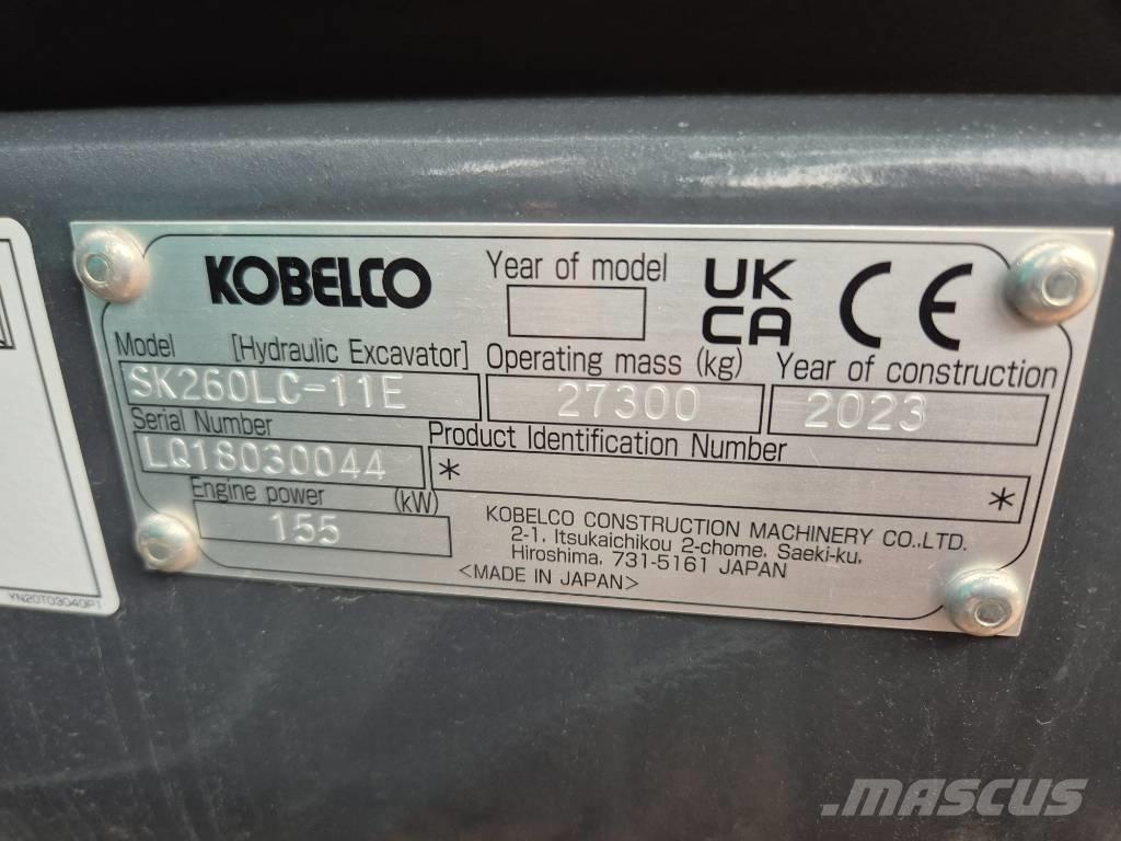 Kobelco SK260LC-11E Roomikekskavaatorid