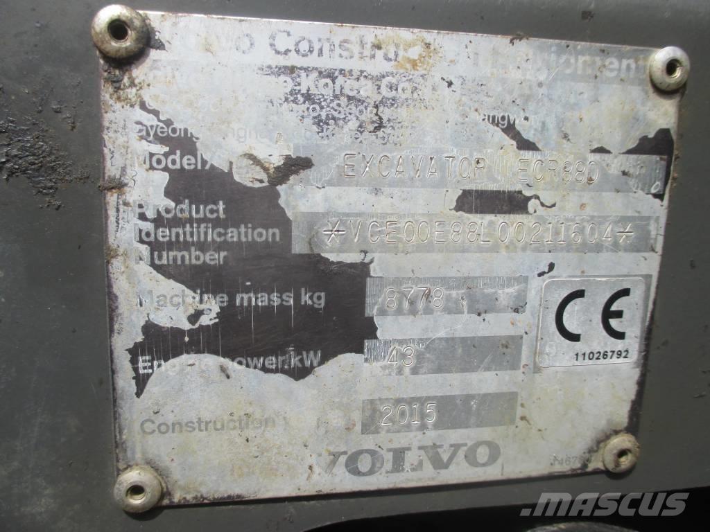 Volvo ECR 88 D Väikeekskavaatorid 7t-12t