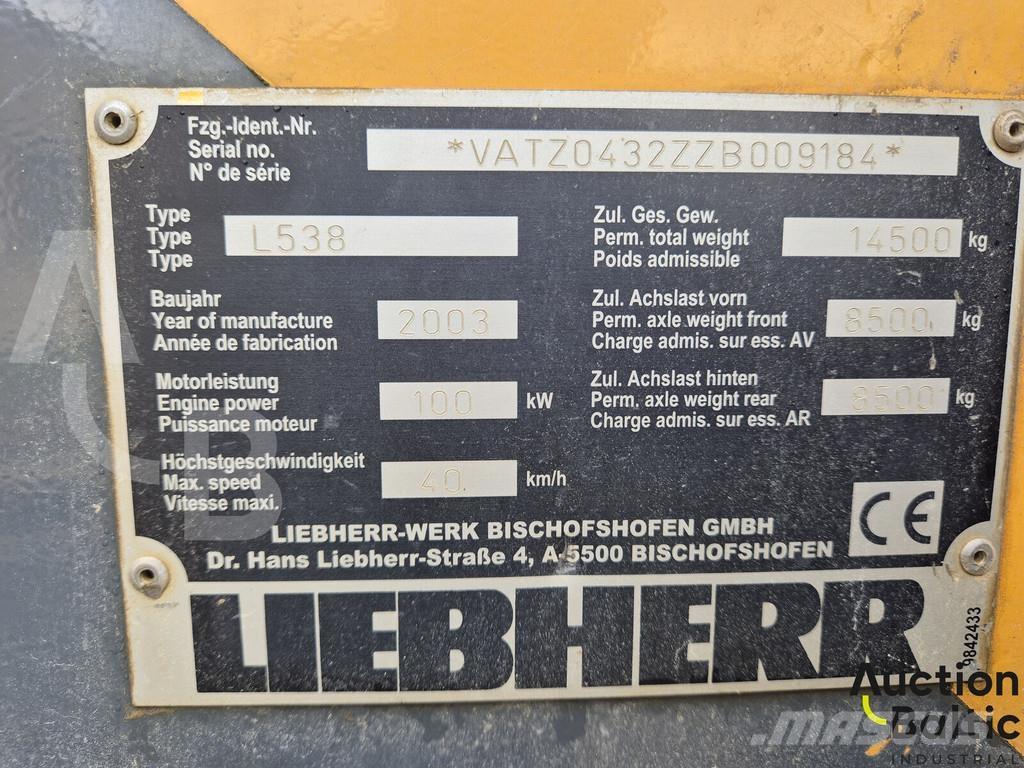 Liebherr L 538 Rataslaadurid