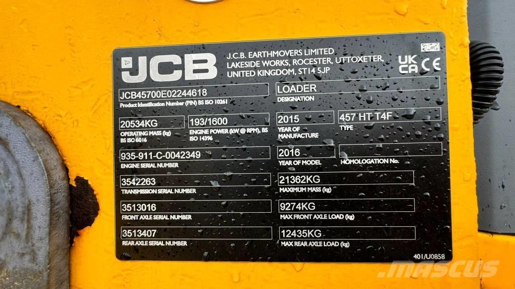 JCB 457 HT Rataslaadurid