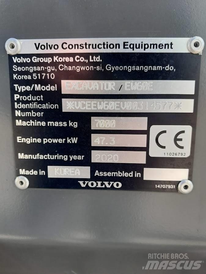 Volvo EW 60 E Ratasekskavaatorid