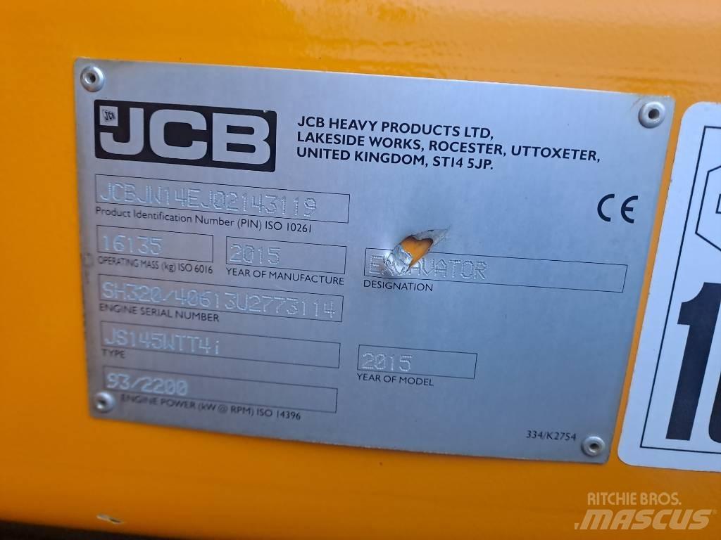 JCB JS145 W Ratasekskavaatorid