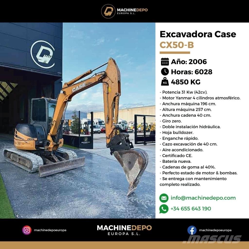 CASE CX 50 B Miniekskavaatorid < 7 t