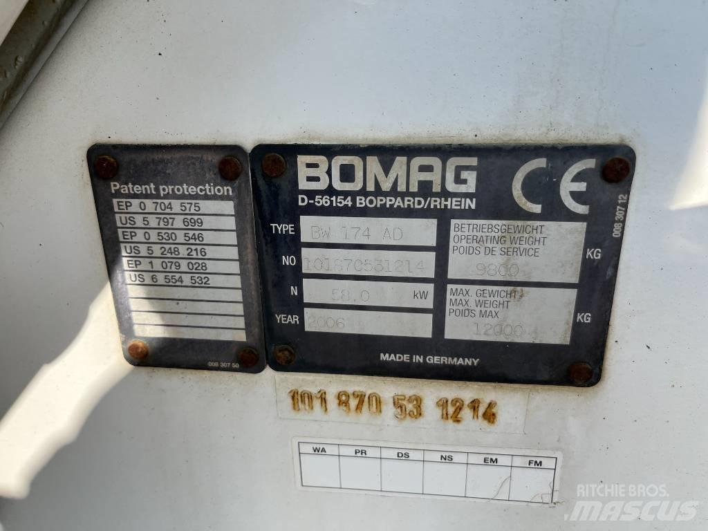 Bomag BW 174 AD Tandemrullid